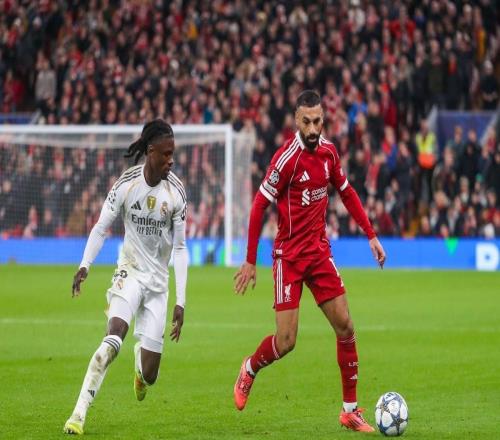 薩拉赫自2020年以來3次歐冠單場過人5+，均是對陣馬德里雙雄