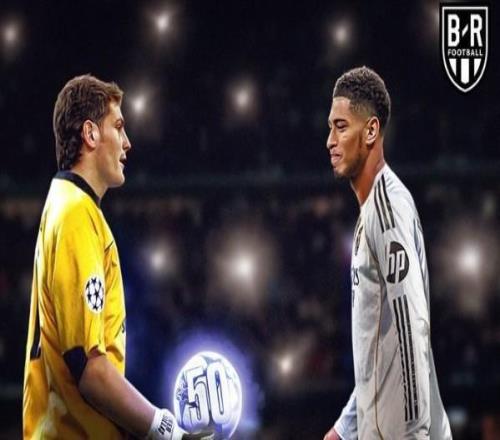 超越卡西，貝林厄姆以22歲128天刷新歐冠50場(chǎng)最年輕紀(jì)錄