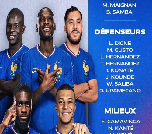 法國隊11月大名單：姆巴佩領銜，坎特、謝爾基在列