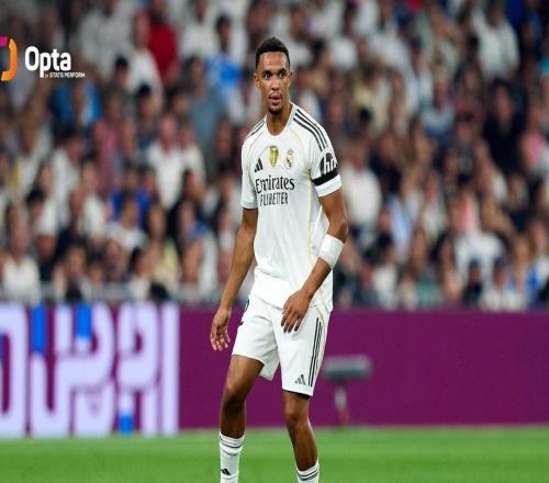 阿諾德全場(chǎng)25次丟失球權(quán)，為今年4月以來(lái)皇馬外場(chǎng)球員單場(chǎng)紀(jì)錄