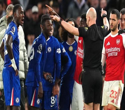 切爾西英超對陣阿森納已有7人染紅，僅次于對陣利物浦