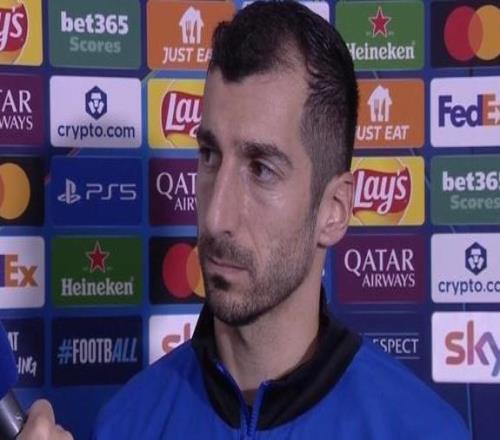 姆希塔良：比賽應(yīng)該是平局，但主裁決定判罰一粒不存在的點(diǎn)球