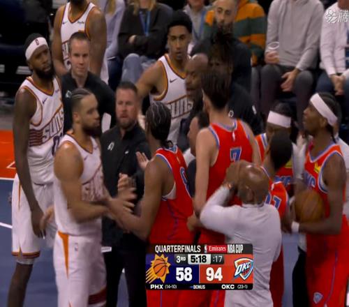 雷霆24勝1負平勇士！太陽打不過球打人，驅(qū)逐都沒用，NBA大結(jié)局了