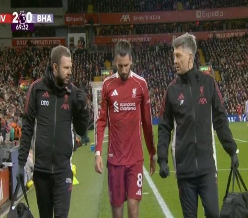 斯洛特：索博腳踝有問題，喬戈麥斯預計缺席下一場比賽