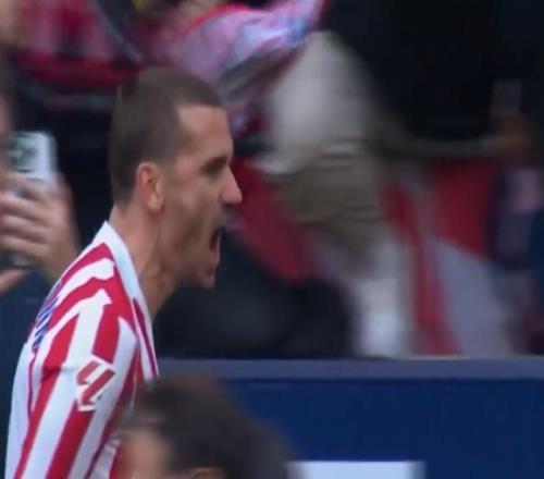 格列茲曼轟超級世界波！世界級停球+凌空抽射，破18天球荒