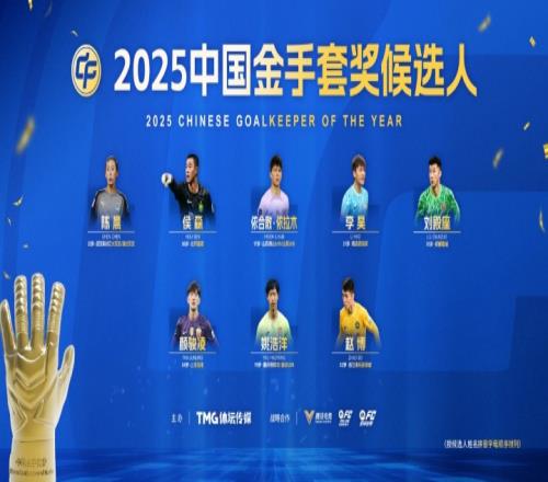 金手套獎角逐者出爐陳晨侯森李昊劉殿座顏駿凌齊聚一堂_中超直播