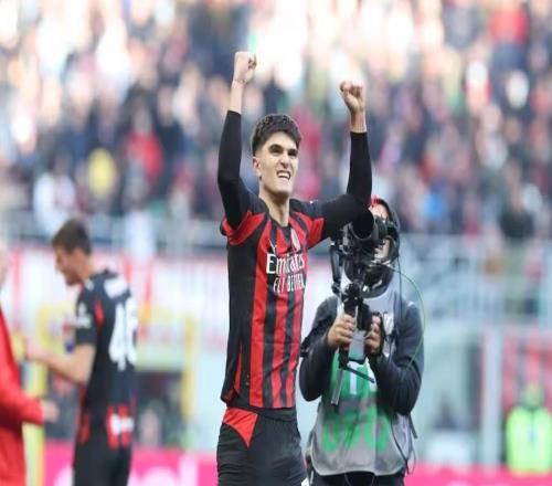 19歲350天，巴爾泰薩吉成為米蘭隊(duì)史意甲雙響最年輕的后衛(wèi)