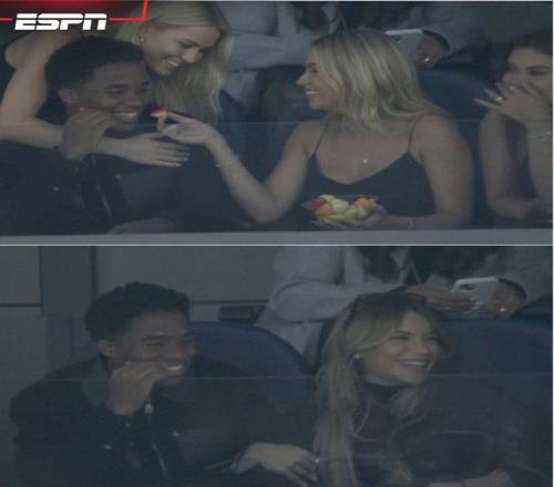 場下“帽子戲法”，恩德里克在伯納烏看臺有3位美女相伴觀賽