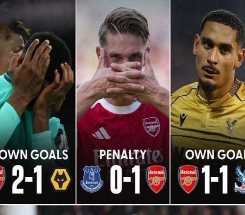 烏龍依賴癥！阿森納54腳射門0運動戰(zhàn)進球，爭冠之路已經(jīng)敲響警鐘