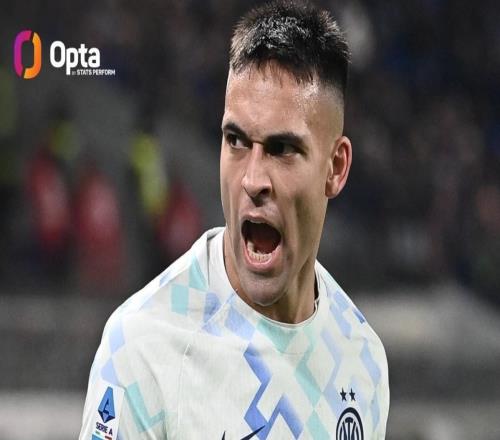 連續4輪進球，勞塔羅2025年意甲打入15球并列所有球員第1