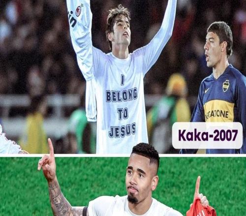 致敬，熱蘇斯取得復出進球后做出卡卡同款慶祝動作