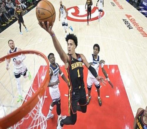 約翰遜34+10愛德華茲30分老鷹大勝森林狼終結(jié)7連敗