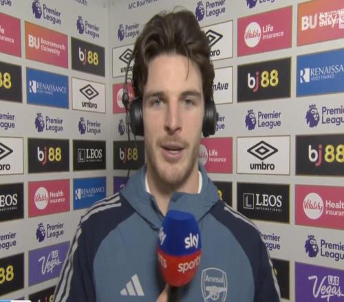 賴斯：有時間也許會看曼城vs切爾西我們處在很好的位置上