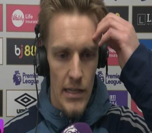 厄德高：我們有很多地方可以做得更好，上半場控球時非常隨意