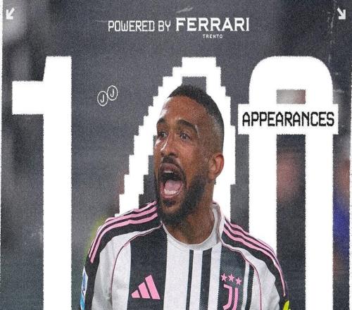 對陣萊切首發出場，布雷默迎來尤文生涯百場里程碑