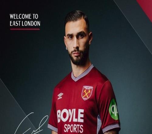 官方：西漢姆聯簽下卡斯特利亞諾斯據悉轉會費2900萬歐