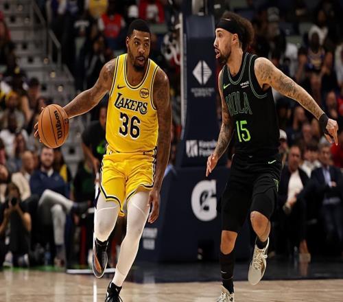 進攻端手感不錯，湖人后場大閘難得起到了決定性的作用