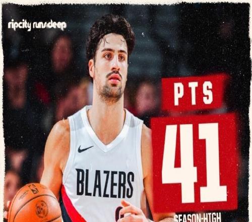 力壓KD，阿夫迪亞24中13砍賽季新高41分&開拓者生涯首次40+