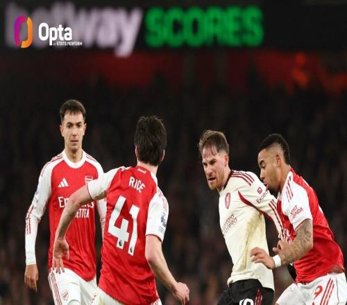 紅軍英超客戰(zhàn)槍手下半場對方半場傳球207次，為近5個(gè)賽季最多