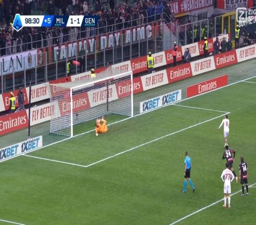 對陣米蘭補時打飛點球，中超故人斯坦丘錯失意甲首球