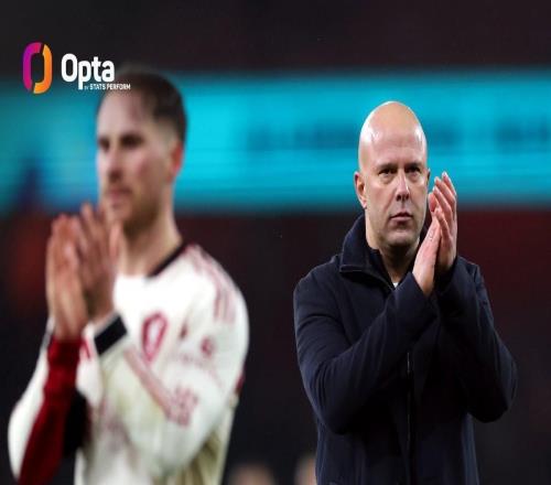 1勝3平，斯洛特是唯一前4次對陣阿爾特塔保持不敗的主帥