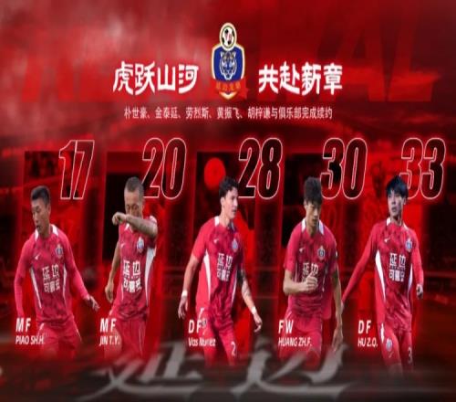 延邊龍鼎宣布與金泰延樸世豪勞烈斯黃振飛胡梓謙續(xù)約啦_中超直播