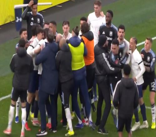 足總杯火爆1幕！葡國腳廢人式飛鏟引2次沖突，熱刺維拉數(shù)十人干架