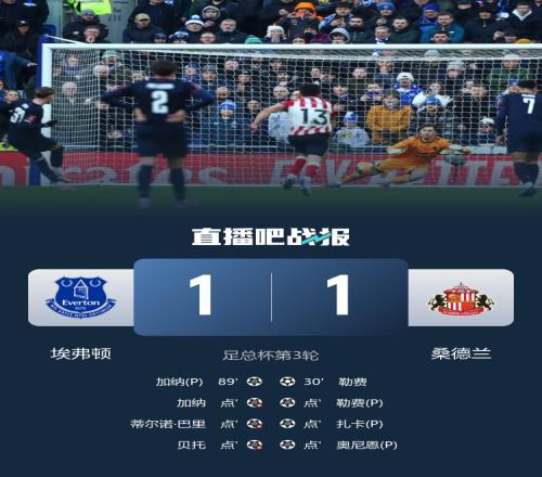 點球失準的悲劇埃弗頓90分鐘上演驚天反轉卻在大戰中無緣晉級_足總杯直播