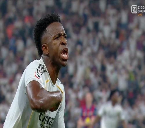 西超杯決賽破門，維尼修斯結束長達3個月的進球荒