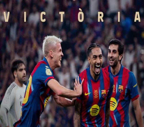 小羅社媒祝賀巴薩奪冠：超級杯冠軍！