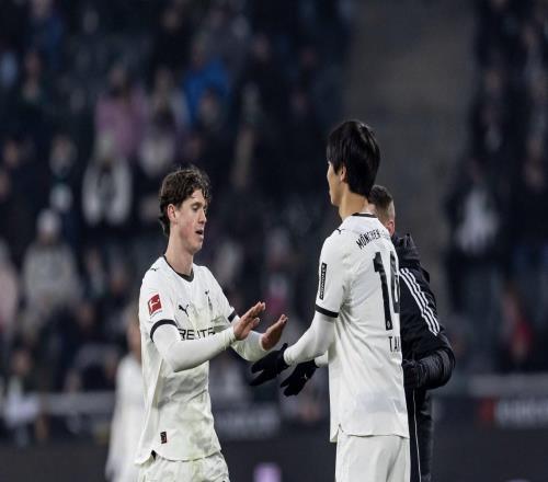 代表門興替補登場，熱刺外租球員高井幸大完成德甲首秀