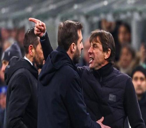 意甲官方：爆粗抗議主裁判點，孔蒂被禁賽2場