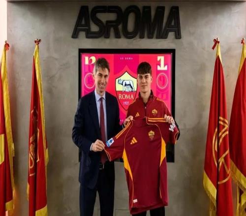 官方：羅馬租借熱那亞19歲邊鋒文圖里諾，含買斷選擇權