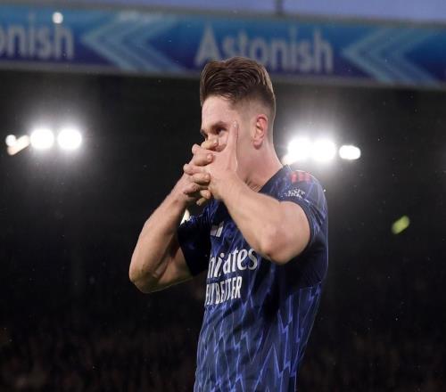 阿森納英超客戰利茲聯5次進球4+，為歷史對同一對手并列最多