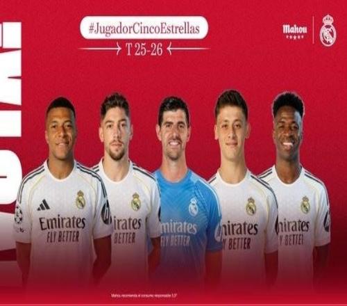 皇馬1月最佳球員候選：姆巴佩、82、褲襪、居萊爾、維尼修斯