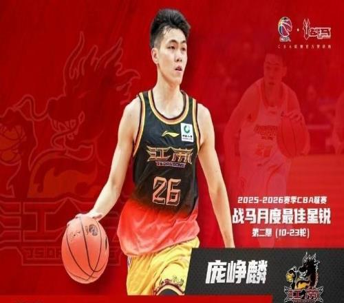 四次單場得分20+，龐崢麟蟬聯CBA月度最佳星銳球員