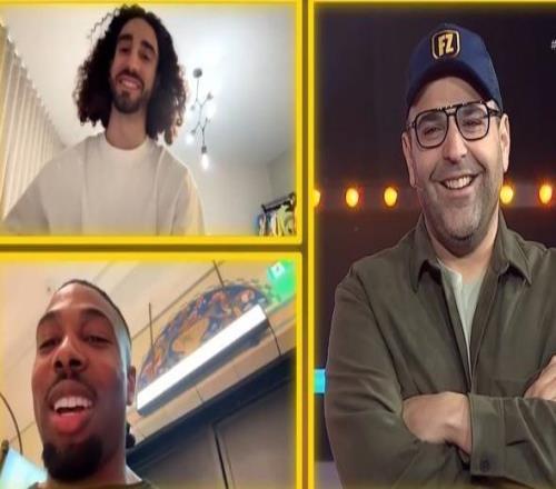 庫庫與特拉奧雷連線并打趣：還好隔著屏幕，不過都是場上的事