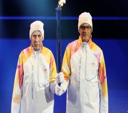 榮耀，米蘭城傳奇隊長巴雷西、貝爾戈米在冬奧開幕式一同傳遞圣火