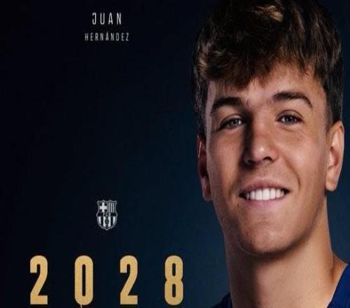 官方：巴薩和胡安埃爾南德斯續(xù)約至2028年，附帶延長1年選項(xiàng)