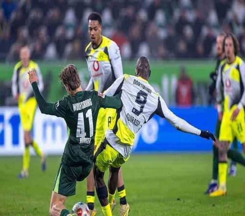多特蒙德21沃爾夫斯堡取得聯(lián)賽5連勝