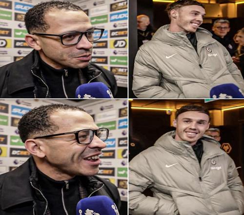 羅塞尼爾賽后接受采訪的時候，帕爾默插著兜站在一旁笑著看他