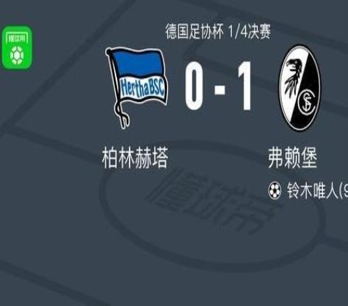 弗賴堡10柏林赫塔，鈴木唯人補(bǔ)時(shí)絕殺