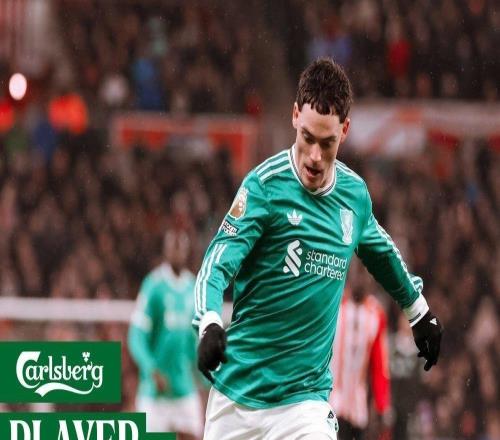 力壓范戴克，維爾茨當選與桑德蘭一役利物浦隊內最佳球員