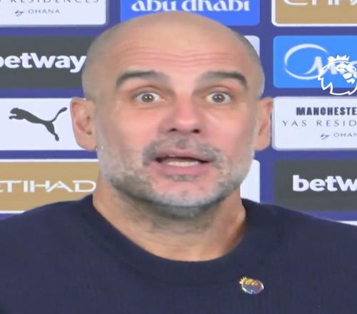 忘不了他，瓜帥賽后口誤說出“凱文”，意識到不對后搖頭嘆氣