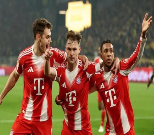 德甲拜仁逆轉(zhuǎn)贏得“國家德比”，聯(lián)賽領先11分奪冠已無懸念