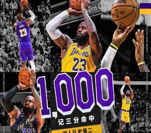 超喬丹！詹姆斯半場神跡創歷史最老湖人生涯1000三分隊史第二