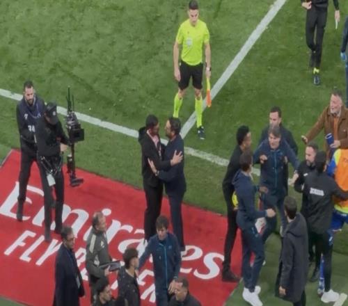 這是咋了維尼修斯、米利唐與赫塔費球員恩約姆發生激烈沖突