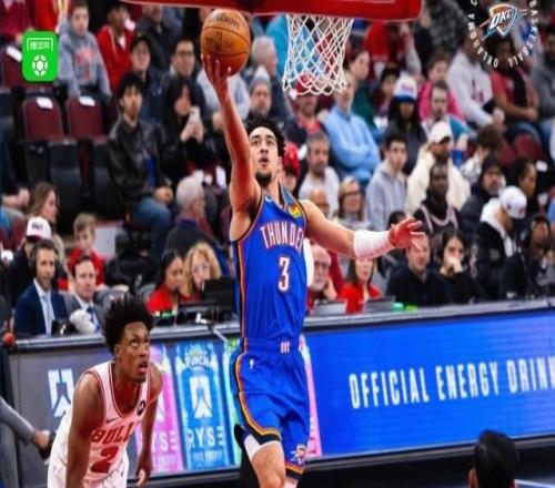 雷霆116108力克公牛，麥凱恩20分，切特12分11板