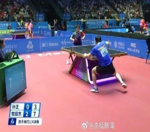 樊振東晉級全運會乒乓球男單4強