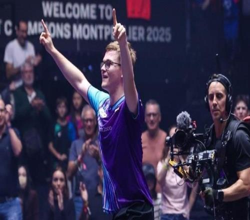 A勒布倫挽救6個賽點32逆轉戰(zhàn)勝張本智和，晉級蒙彼利埃八強